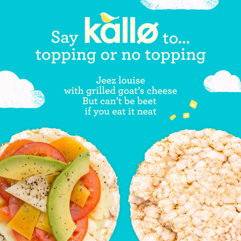 Kallo lightly salted corn cakes 130g, imported from the UK