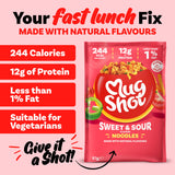 Mug Shot sweet and sour noodles 67g sachet (British brand)