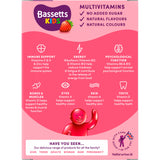 Bassetts strawberry multivitamin gummies 60 count, imported from the UK