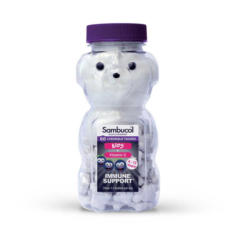 Sambucol Chewable Teddies Berry Flavour 60 Count (British brand)