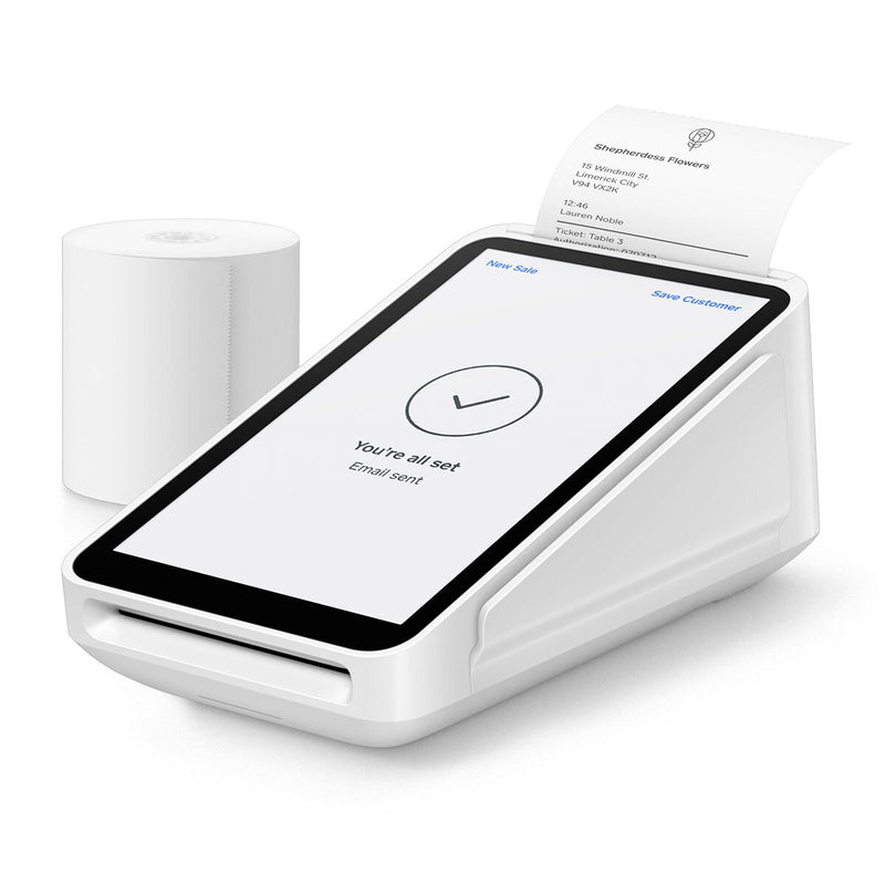 Square Terminal card reader and receipt printer (British brand)