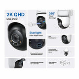 Tapo C520WS 2K 4MP outdoor security camera 2-pack - British product