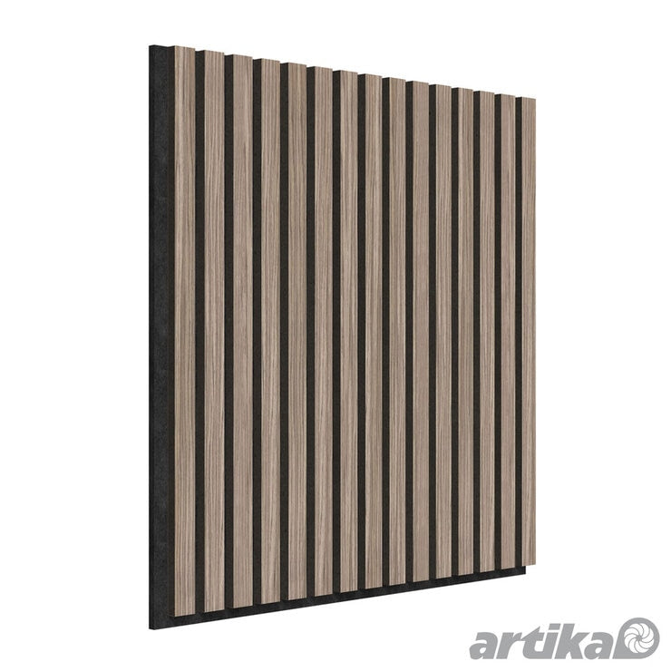 Artika acoustic wall panels Walnut and Black 4-pack, imported from the UK