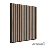 Artika acoustic wall panels Walnut and Black 4-pack, imported from the UK