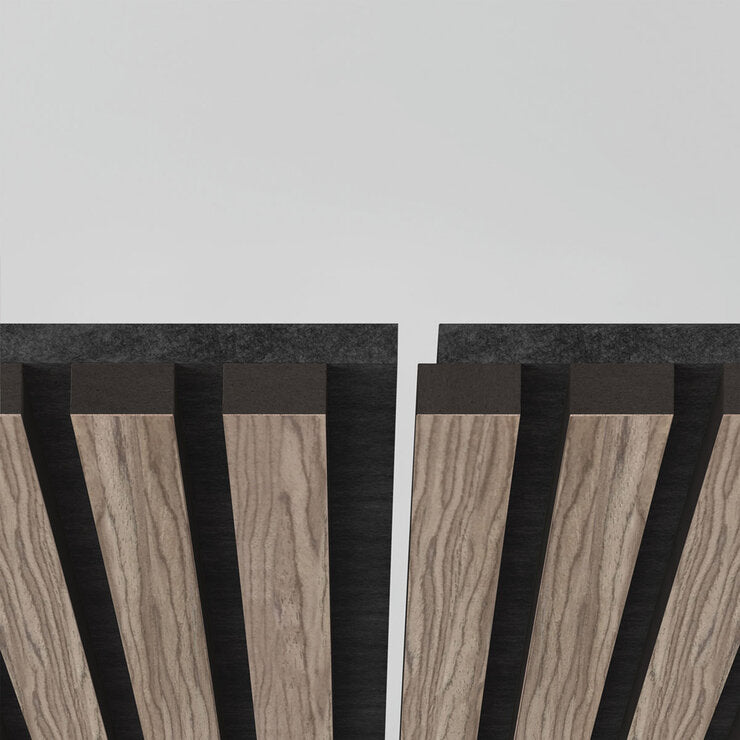 Artika acoustic wall panels Walnut and Black 4-pack, imported from the UK