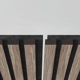 Artika acoustic wall panels Walnut and Black 4-pack, imported from the UK