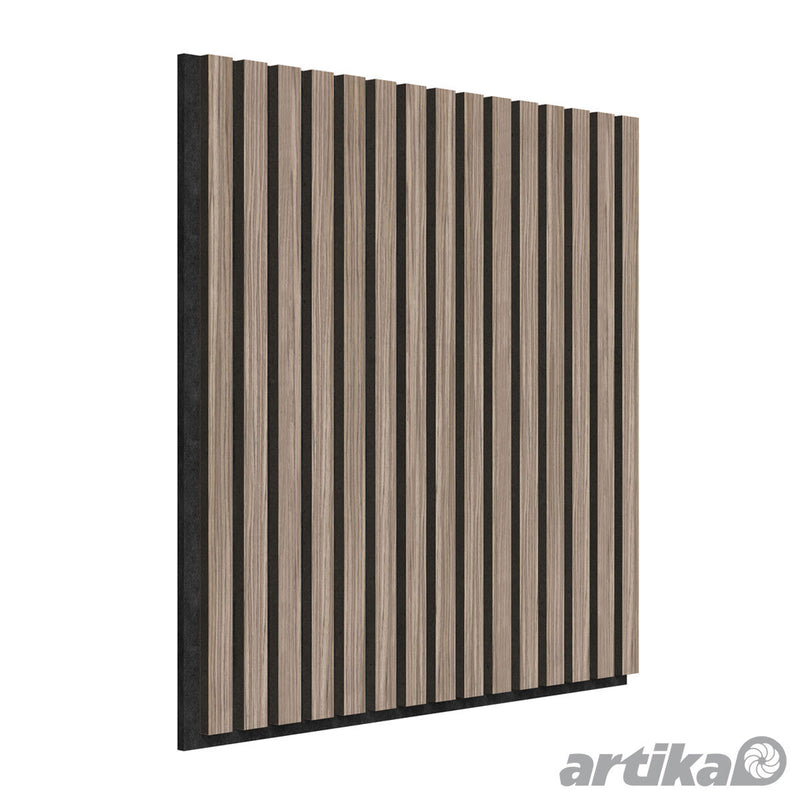 Artika acoustic wall panels Walnut and Black 4-pack, imported from the UK