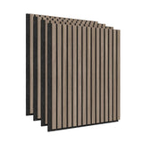 Artika acoustic wall panels Walnut and Black 4-pack, imported from the UK
