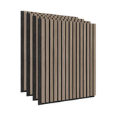 Artika acoustic wall panels Walnut and Black 4-pack, imported from the UK