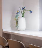 Lladró macaw design porcelain vase 56cm, UK version