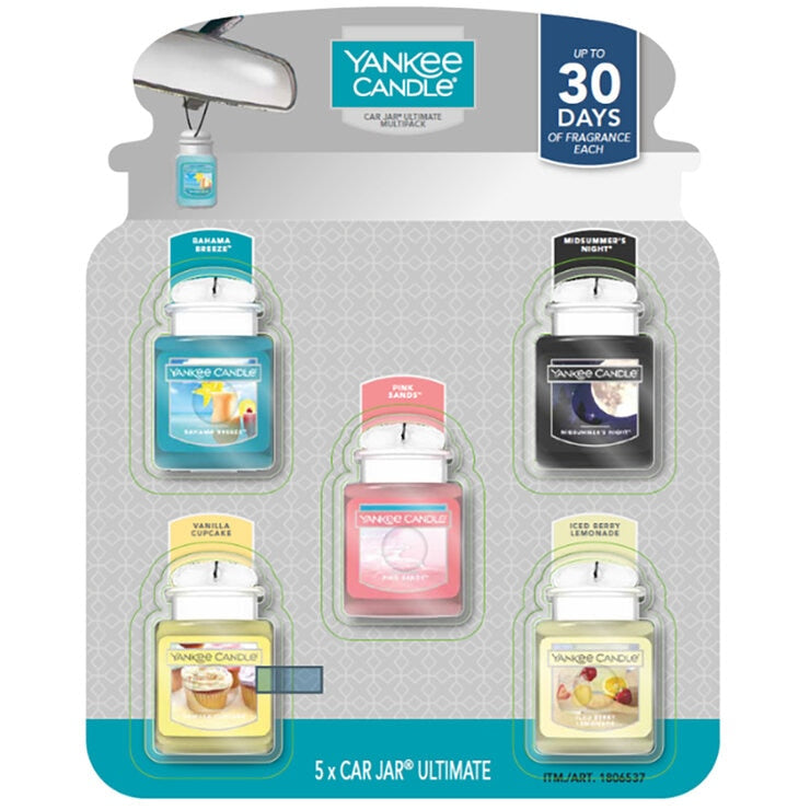 Yankee Candle car jar air freshener variety pack - British product