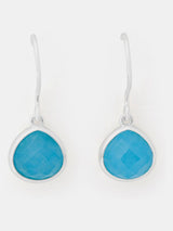 Next Accessorize 925 Sterling Silver Blue Quartz Drop Earrings- Buy online at McGrocer