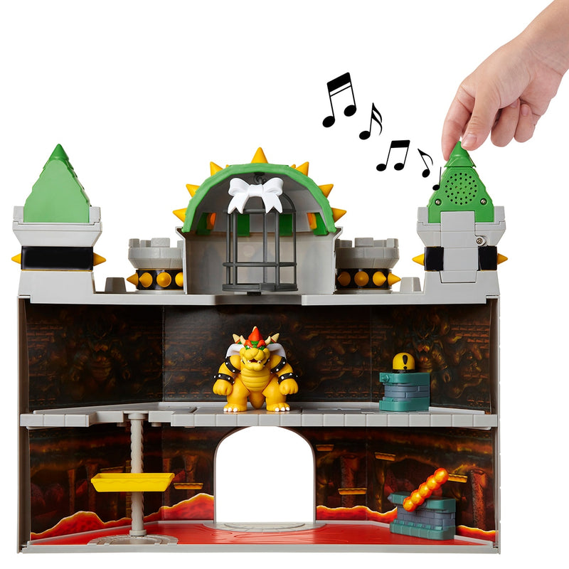 Nintendo Bowser Castle Playset with Super Mario figures, imported from the UK