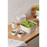 Costco UK Tramontina 7 Piece Food Storage Container Set - Green & Cream- Buy online at McGrocer