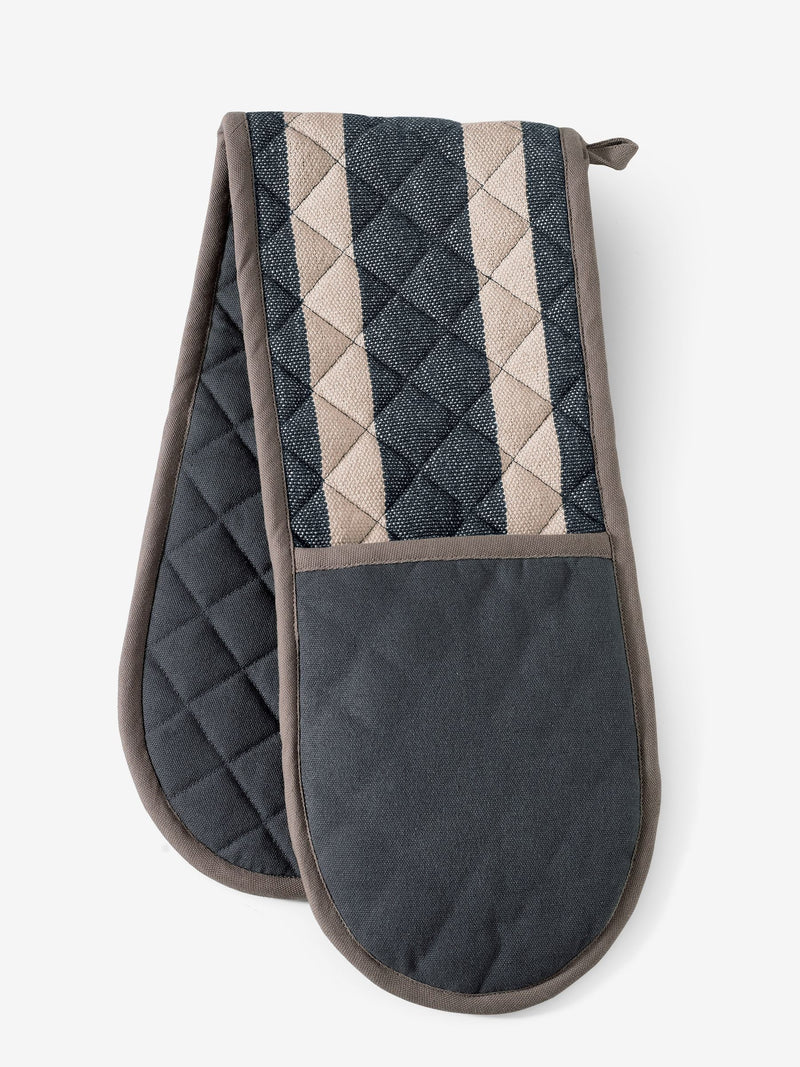 Pair of Black Bronx Cotton Oven Gloves - British product