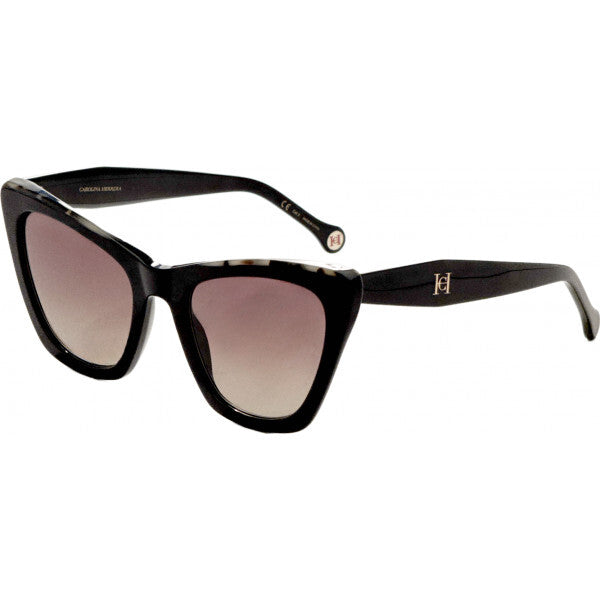Lunettes de soleil noires Carolina Herrera HER0129S 55, importées du Royaume-Uni