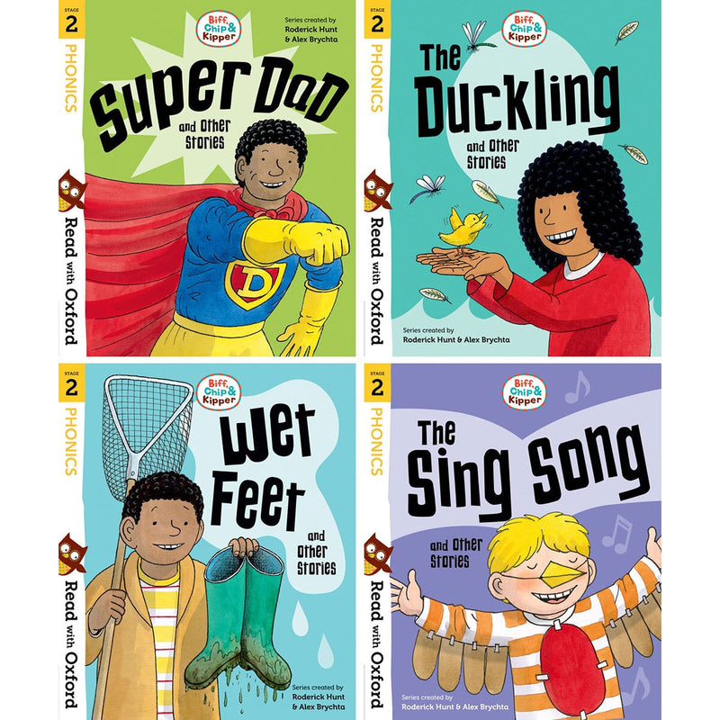Biff Chip Kipper 4 book set early reader 4-5+ years, UK version