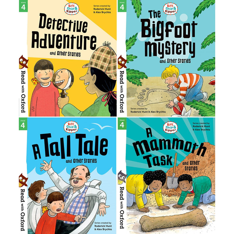 Biff Chip and Kipper 4 book set ages 6-7, UK version