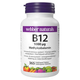 Webber Naturals B12 1000mcg sublingual tablets 365 count, UK version