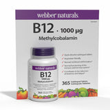 Webber Naturals B12 1000mcg sublingual tablets 365 count, UK version