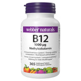 Webber Naturals B12 1000mcg sublingual tablets 365 count, UK version