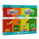 Costco UK Numberblocks & Alphablocks My First Numbers & Letters Wipe-Clean Book Set- Buy online at McGrocer