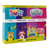 Costco UK Numberblocks and Alphablocks Let's Learn Numbers & Letters Wipe-Clean Book Set- Buy online at McGrocer