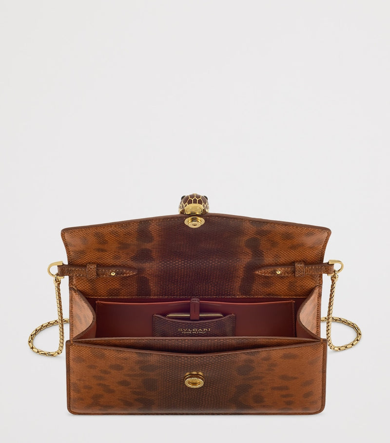 Bvlgari Serpenti Forever small cross-body bag in karung leather, imported from the UK