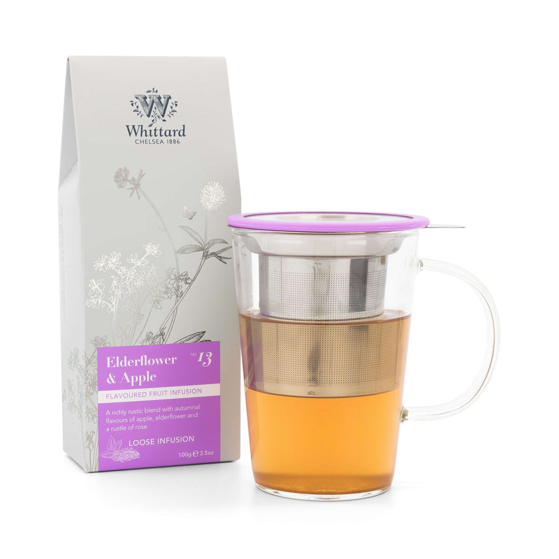 Whittard elderflower and apple loose infusion 100g, imported from the UK