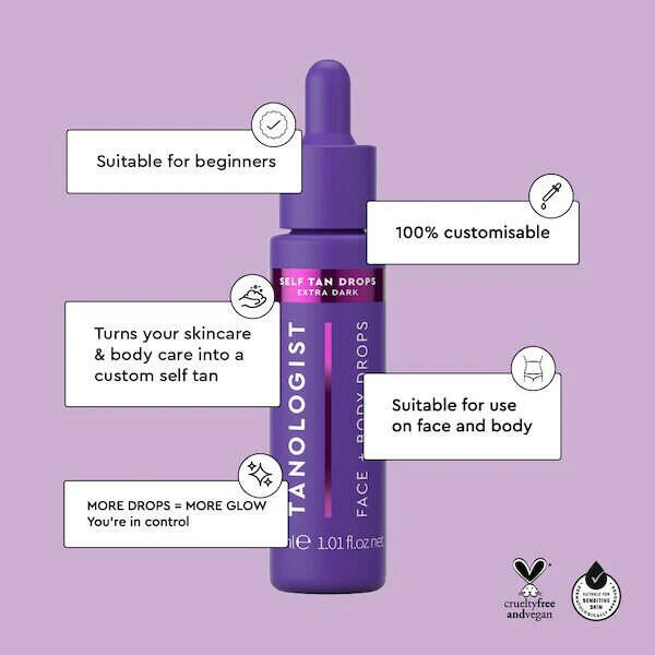 Tanologist Self Tan Drops Extra Dark GOODS Superdrug