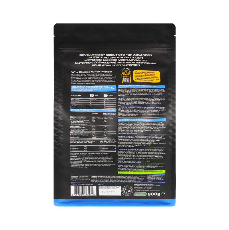 Precision Engineered whey protein vanilla 900g, UK version