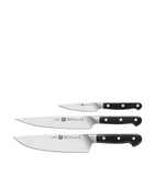 Zwilling Pro stainless steel 3-piece knife set (British brand)