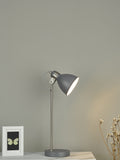 Dar Lighting Frederick table lamp in matt dark grey, UK version