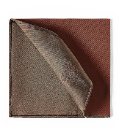 Harrods Brunello Cucinelli Silk Pocket Square 35cm x 35cm- Buy online at McGrocer