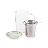 whittard Pistachio Glass Pao Infuser Mug 400ml- Buy online at McGrocer