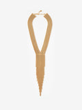 Mint Velvet gold statement fringe drop necklace, UK version