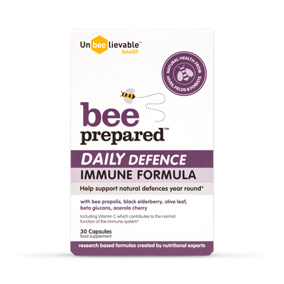 Holland & Barrett Unbeelievable Health Bee Prepared Daily Defence Food Supplement Capsules 30 Capsules- Buy online at McGrocer