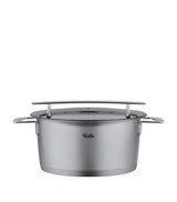 Harrods Fissler Stainless Steel Phi Stew Pot with Lid 24cm- Buy online at McGrocer