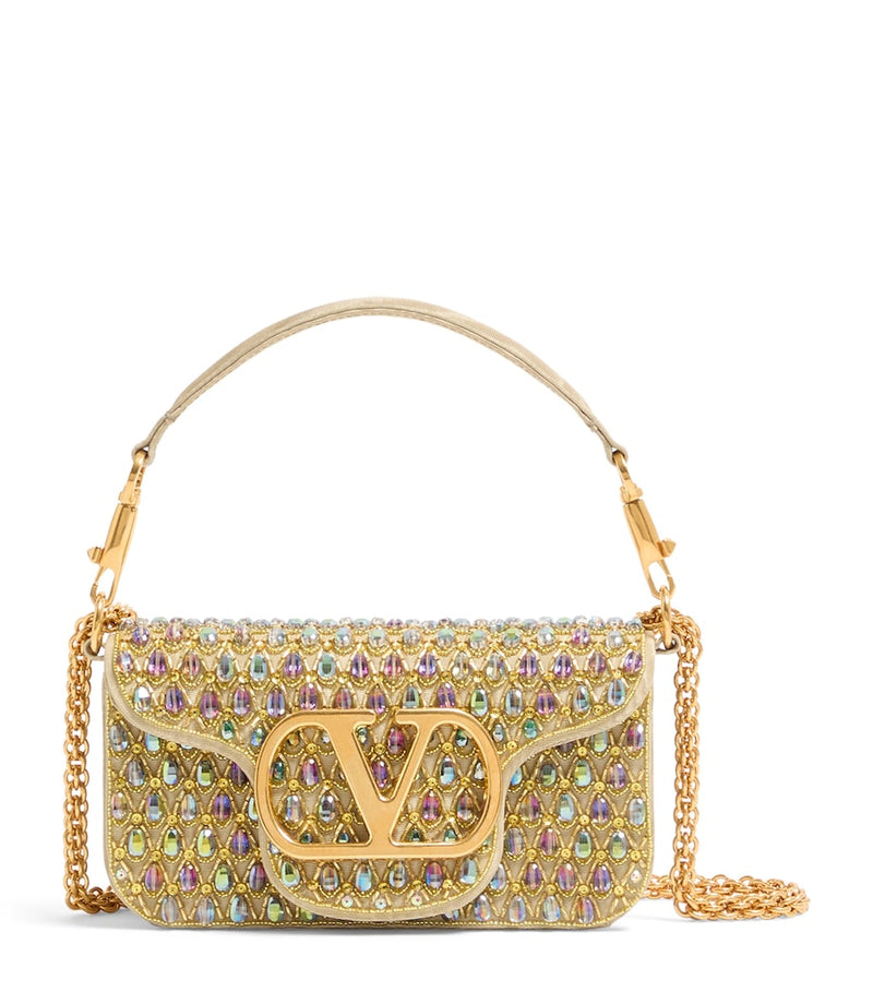 Valentino Garavani embellished Locò shoulder bag - British product
