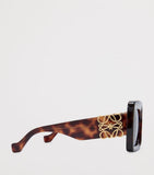 LOEWE Bevelled Square Sunglasses acetate frame, imported from the UK