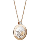 Chopard rose gold diamond Happy Diamonds pendant, imported from the UK