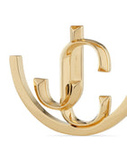 Jimmy Choo JC gold-tone hoop earrings (British brand)