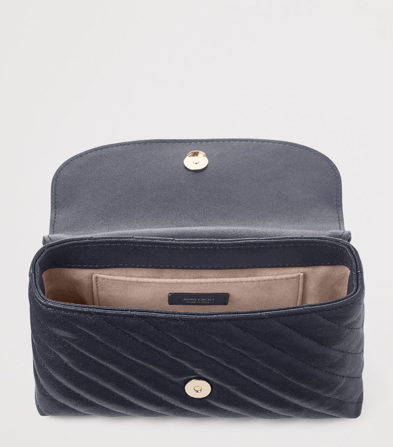 Jimmy Choo Curve quilted leather cross-body bag - British product