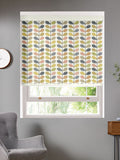 Orla Kiely blue scribble stem roller blind, made to measure (British brand)