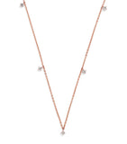Harrods rose gold and diamond necklace 0.60ct (British brand)
