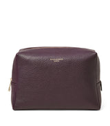 Harrods Large Leather Cosmetic Case with Fabric Lining and Zip Fastening- Buy online at McGrocer