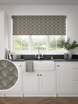 Next Next Ebony Black Kilim Blackout Roller Blind- Buy online at McGrocer