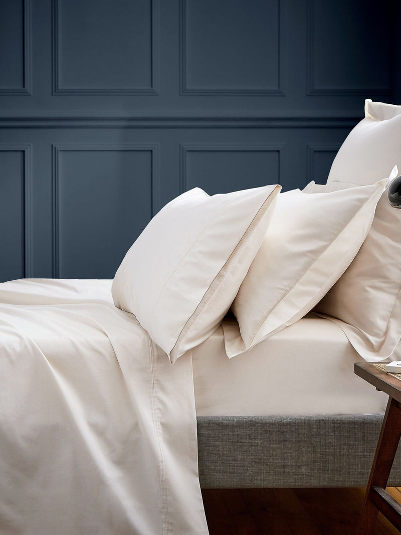 Bedeck of Belfast Natural Bob square pillowcase 600 thread count - British product