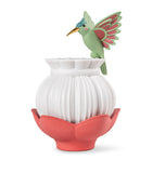 Lladró Utopical wireless lamp porcelain hummingbird design (British brand)