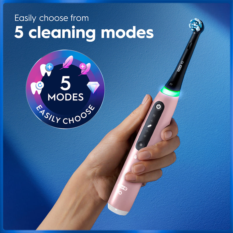 Oral-B iO 5 pink electric toothbrush (British brand)